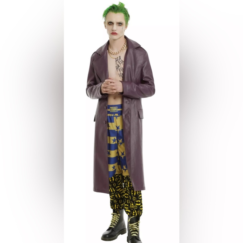 DC Comics Suicide Squad The Joker Trench Coat